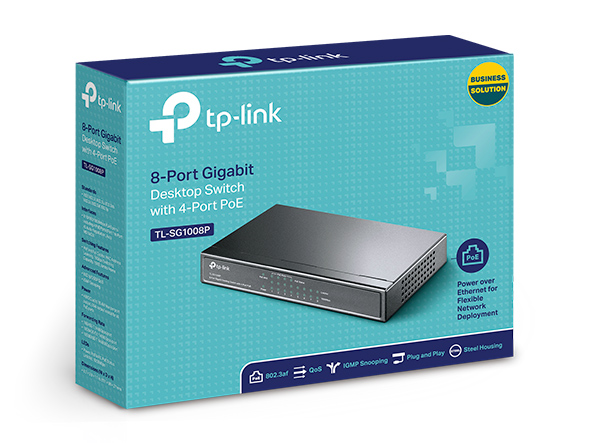 TP-Link Switch 8 Port Gigabit POE TL-SG1008PE :LT