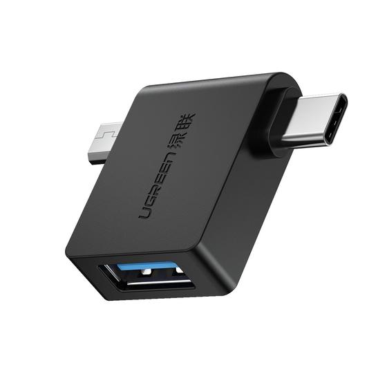 UGREEN OTG Adapter 2 in 1 Micro USB &amp; USB C to USB 3.0 Female ( 30453):2Y