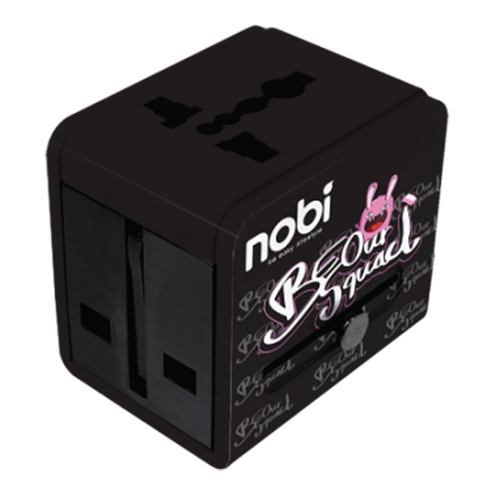 NOBI Universal Travel Adapter NP07 Black :1Y