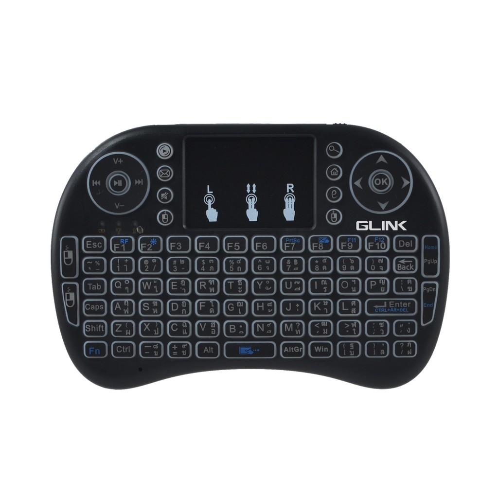 Glink Mini Wireless Keyboard 2.4 Ghz MKM-110 (Black):1Y
