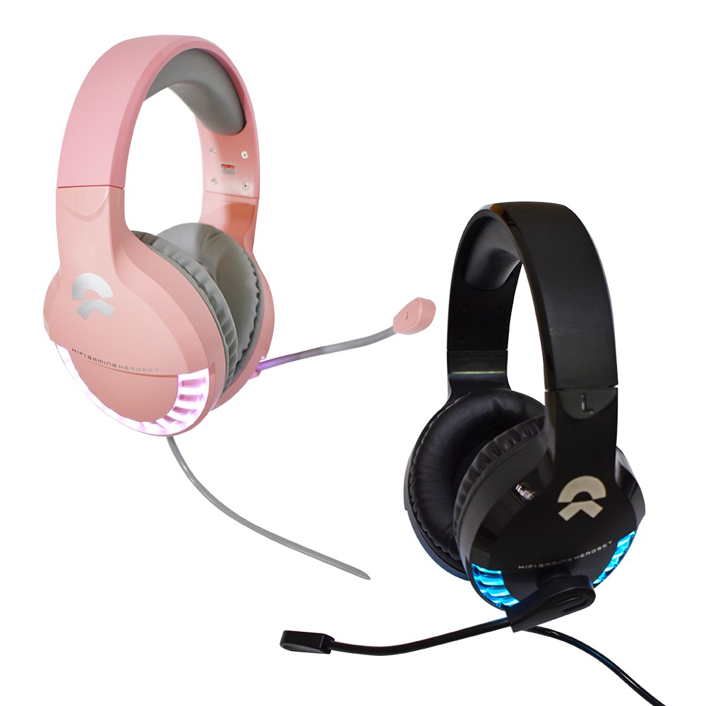 Headphone OKER M18+Mic Pink : รับประกัน 6 เดือน