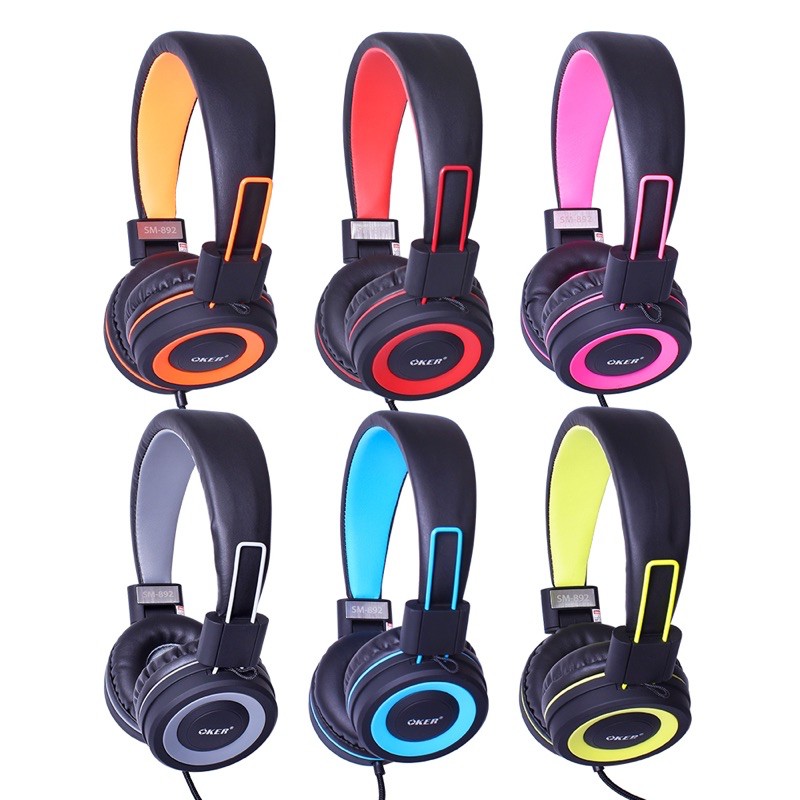 Headphone OKER SM-892 คละสี  :รับประกัน 6 เดือน