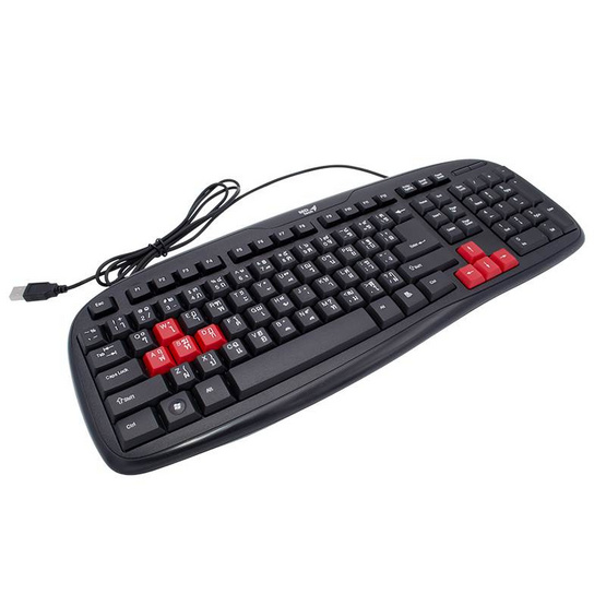 Keyboard MD-TECH USB : KB888 Black :1Y