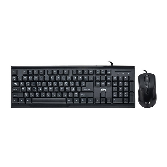 Keyboard+Mouse USB MD-TECH (KB111+M11) Black :1Y