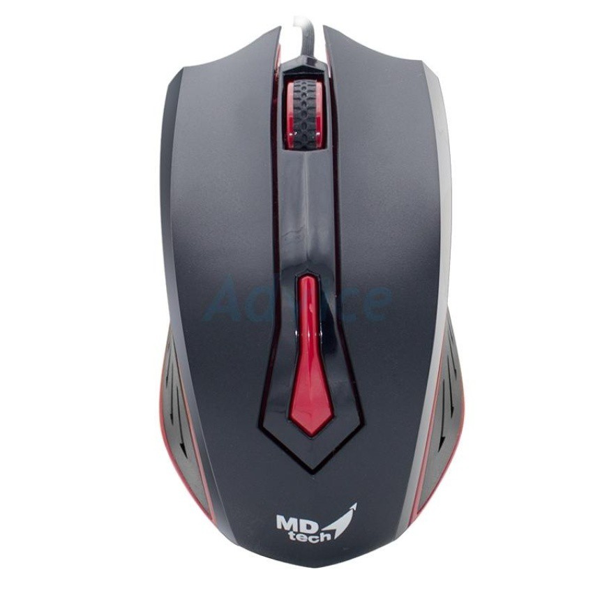 Mouse  MD-TECH Optical USB: MD-61 Black/Red:1Y