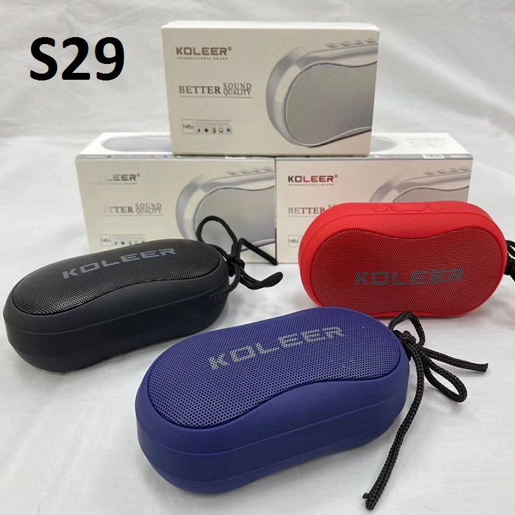 SPEAKER Bluetooth KOLEER S29 Black :1Y