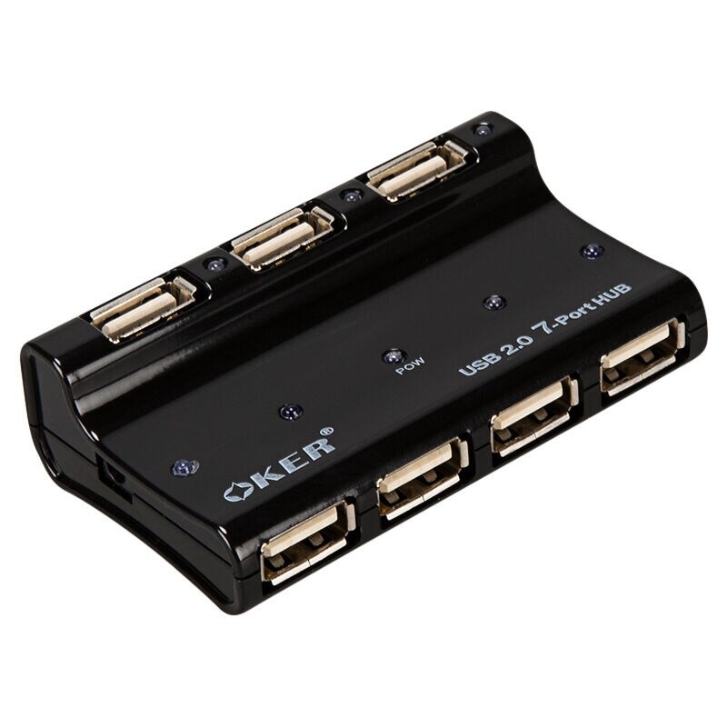 USB HUB 7 port  2.0 OKER รุ่น H-901 +Adapter :1Y