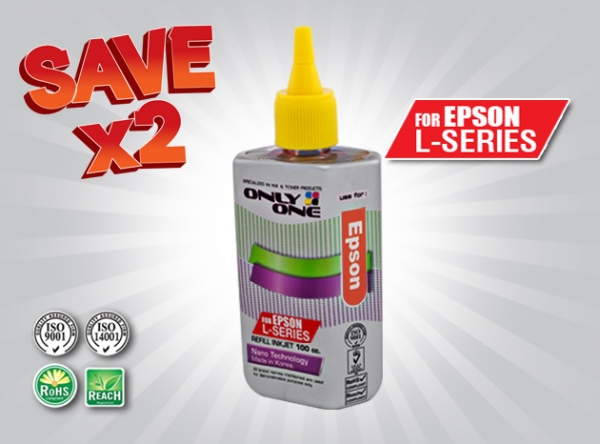 Only One Ink Epson L-Series 100cc :  Yellow