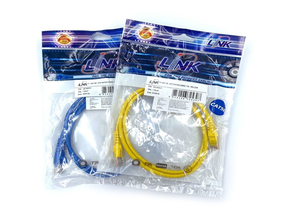 LINK RJ45 to RJ45 Patch Cord Cat5e/1M. (US-5003)