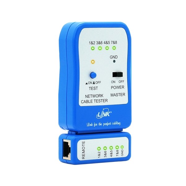 ชุดตรวจสาย UTP Cable Tester (Blue) : LINK TX-1302