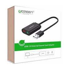 UGREEN Sound Card USB External 3.5mm Microphone Audio Adapter ( 40964 ) :2Y
