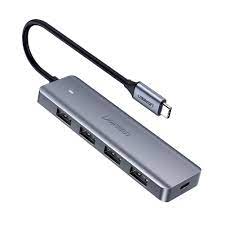 UGREEN USB C Hub 4 Ports USB Type C to USB 3.0 Hub Adapter with Micro USB PD (70336 ) :2Y