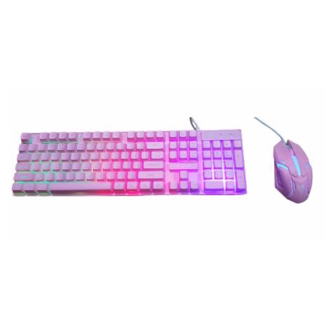 Keyboard +Mouse Combo NUBWO USB (NKM623) Pink :1Y