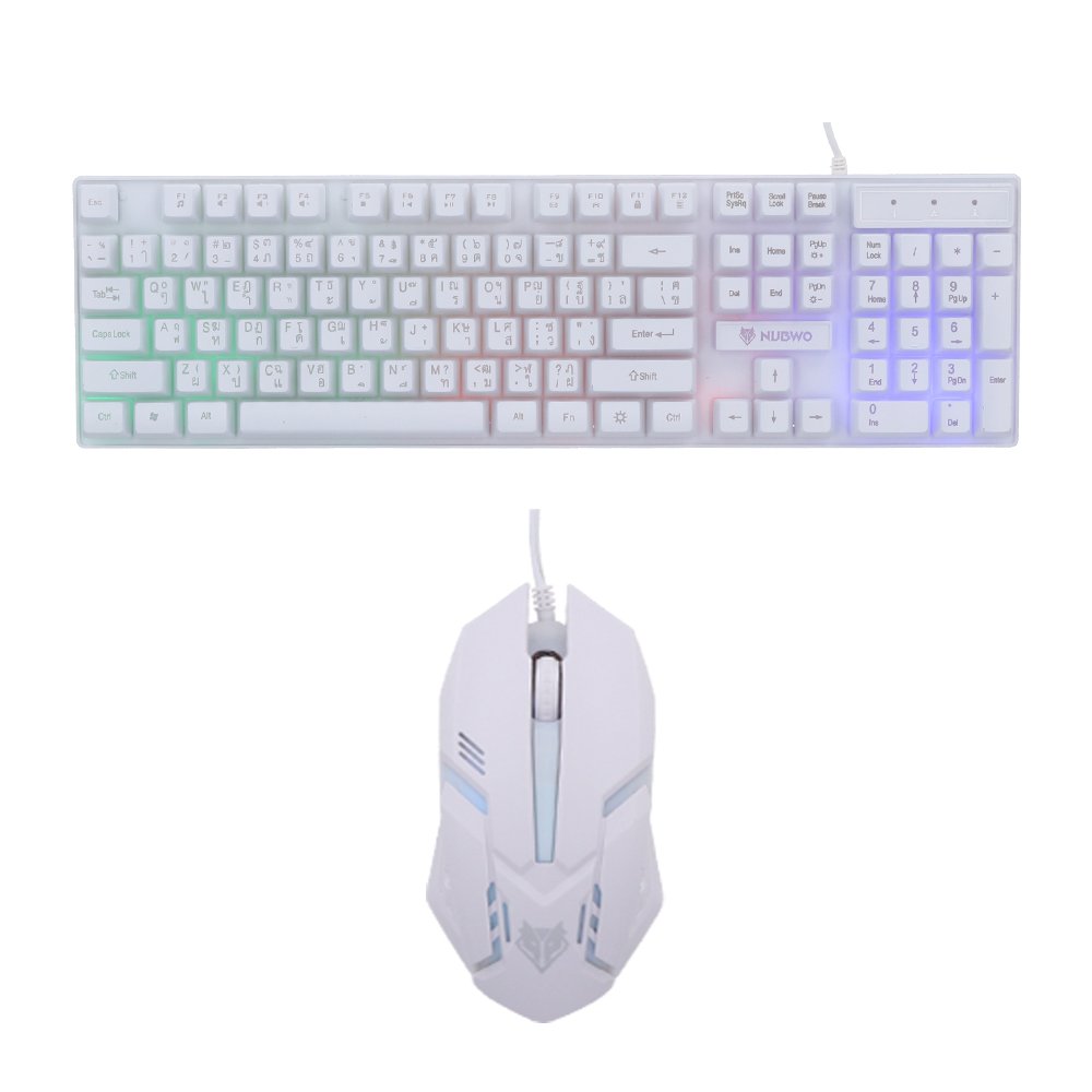 Keyboard +Mouse Combo NUBWO USB (NKM623) WH :1Y