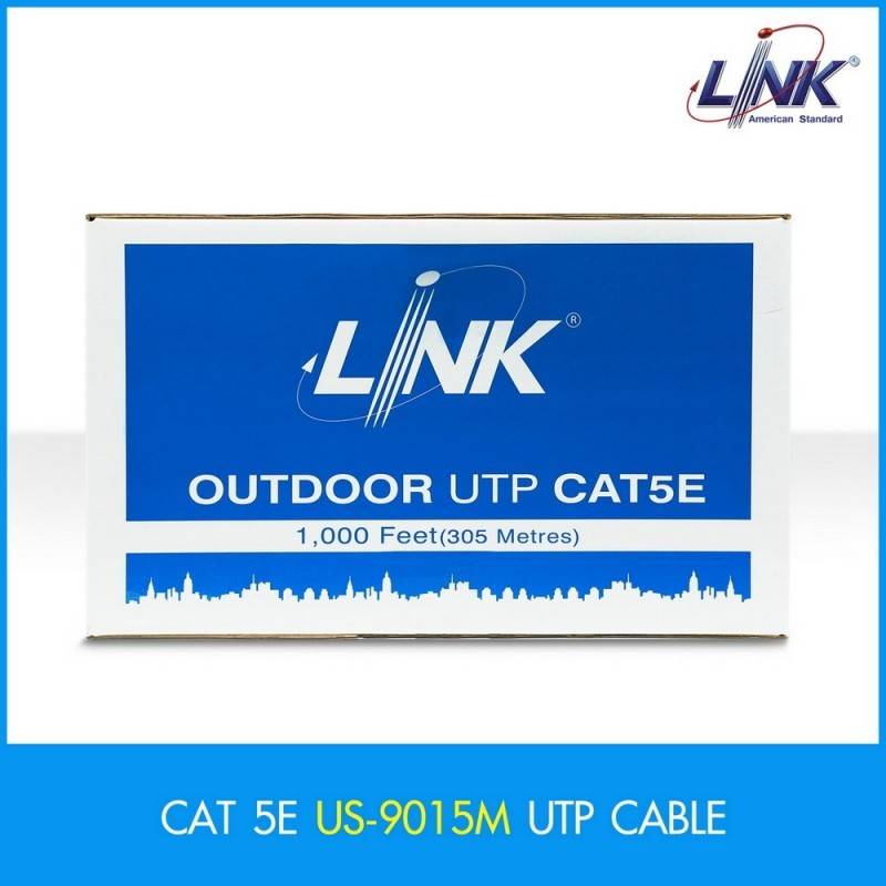 UTP OUTDOOR CAT5E มีสลิง #LINK : เมตร (US-9015M)