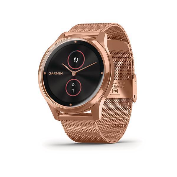 vivomove Luxe - Milanese with 18K Rose Gold Hardware