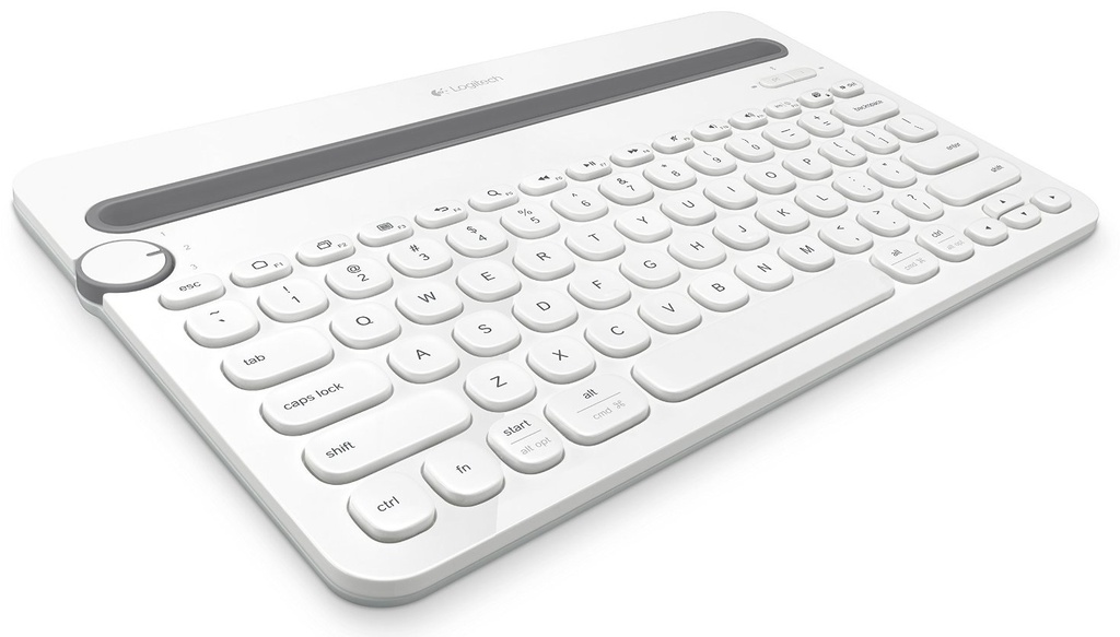 Keyboard Logitech Bluetooth K480(WH) ใช้กับอุปกรณ์ได้พร้อมกัน 3 เครื่อง :1Y