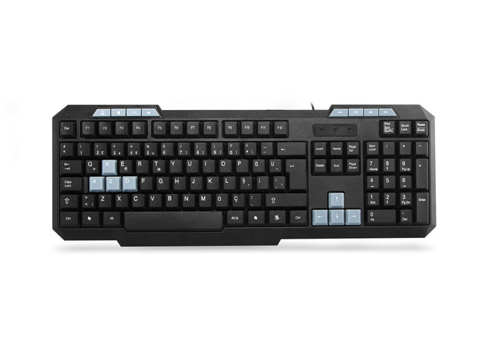 Keyboard MD-TECH USB : KB-700 Black :1Y