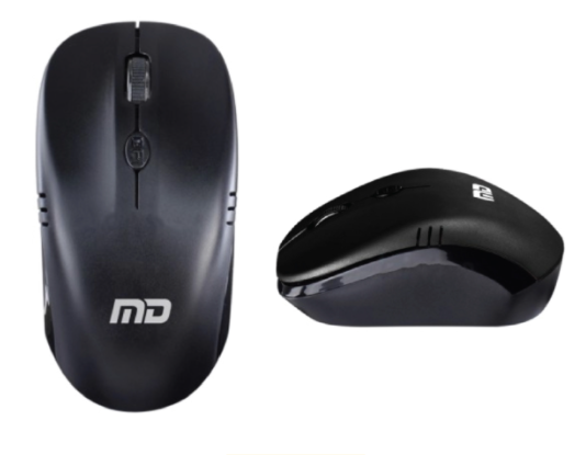 Mouse Wireless USB MD-TECH (BW100) Black :1Y