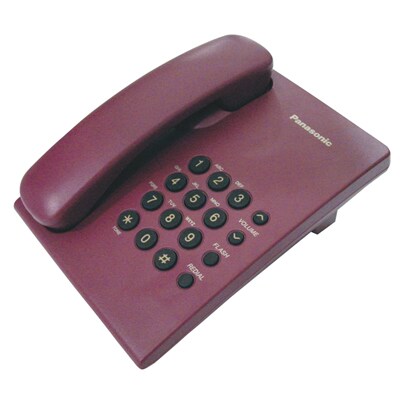 โทรศัพท์ตั้งโต๊ะ Panasonic KX-TS500MX สีแดง  :1Y