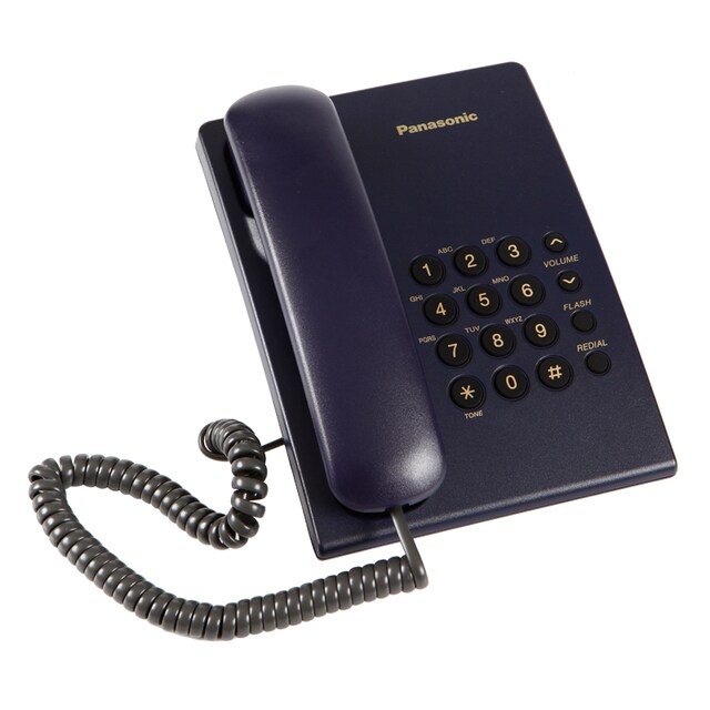 โทรศัพท์ตั้งโต๊ะ Panasonic KX-TS500MX สีน้ำเงิน  :1Y